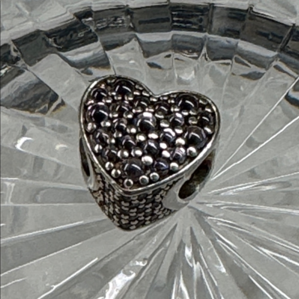 Pandora Pave CZ heart charm‎